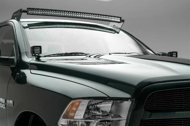 ZROADZ Front Roof Mounted LED Bar Kit - Compatible w/ 2009-2018 Dodge Ram 1500 Complete Kit with Mounting Brackets, 50 Inch Curved Zroadz Led light bar & Wiring Harness- PN #Z334521-KIT-C