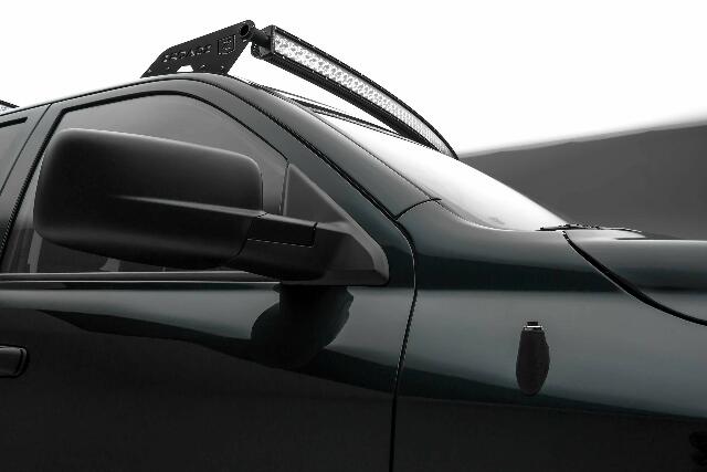 ZROADZ Front Roof LED Mounting Bracket - Compatible w/ 2019-2022 Dodge Ram 1500 - to Mount (1) 50 Inch or Similar Style Curved LED Light Bar (Not Included) - PN #Z334721, Black