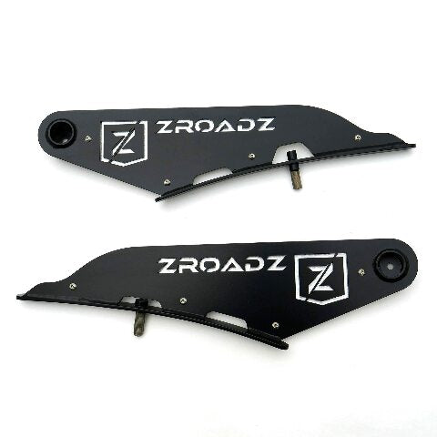 ZROADZ Front Roof LED Mounting Bracket - Compatible w/ 2019-2022 Dodge Ram 1500 - to Mount (1) 50 Inch or Similar Style Curved LED Light Bar (Not Included) - PN #Z334721, Black