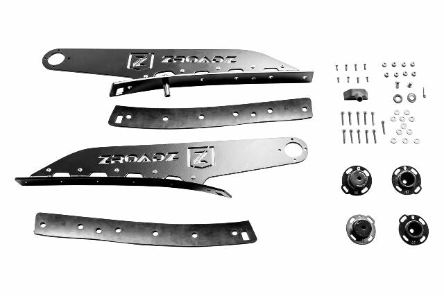 ZROADZ Front Roof LED Mounting Bracket - Compatible w/ 2017-2022 All Ford F-250, F-350, F-450, F-550 - to Mount (1) 52" or Similar Style Straight LED Light Bar (Not Included) - PN #Z335171