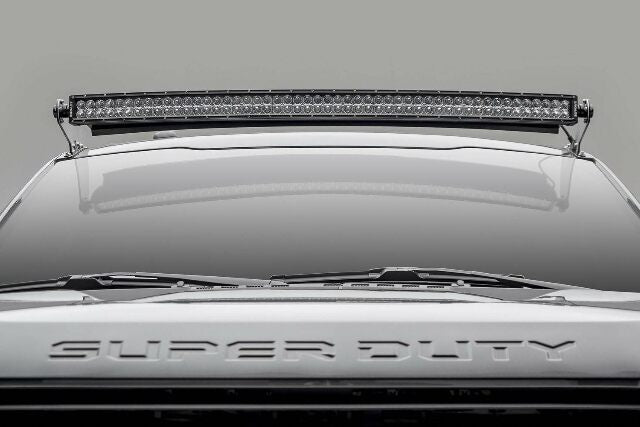 ZROADZ Front Roof LED Mounting Bracket - Compatible w/ 2017-2022 All Ford F-250, F-350, F-450, F-550 - to Mount (1) 52" or Similar Style Straight LED Light Bar (Not Included) - PN #Z335171