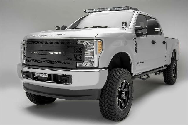 ZROADZ Compatible with Ford () Super Duty Front Roof LED Bracket to mount (1) 52 Inch Curved LED Light Bar - PN #Z335471, Black 2017-2022