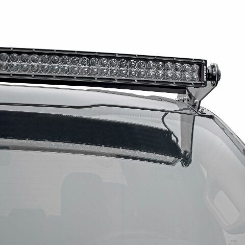 ZROADZ Front Roof Mounted LED Bar Kit - Compatible w/ 2017-2022 ALL Ford F-250, F-350, F-450, F-550 Complete Kit with Mounting Brackets, 52" Curved Zroadz Led bar & Wiring Harness- PN #Z335471-KIT