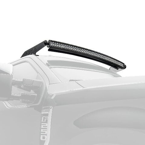 ZROADZ Front Roof Mounted LED Bar Kit - Compatible w/ 2017-2022 ALL Ford F-250, F-350, F-450, F-550 Complete Kit with Mounting Brackets, 52" Curved Zroadz Led bar & Wiring Harness- PN #Z335471-KIT
