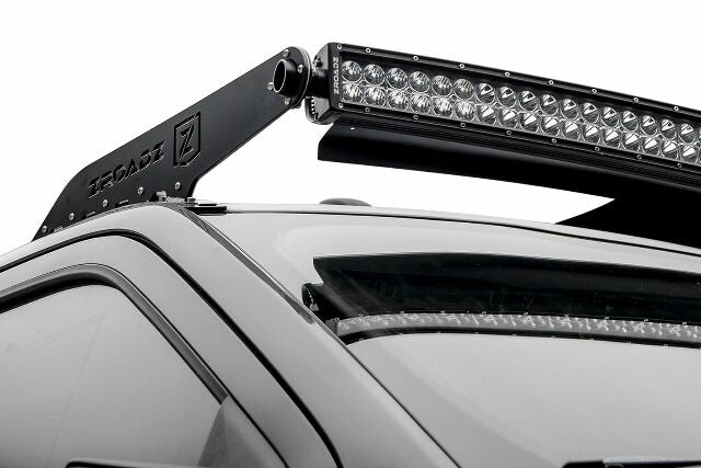 ZROADZ Front Roof Mounted LED Bar Kit - Compatible w/ 2017-2022 ALL Ford F-250, F-350, F-450, F-550 Complete Kit with Mounting Brackets, 52" Curved Zroadz Led bar & Wiring Harness- PN #Z335471-KIT