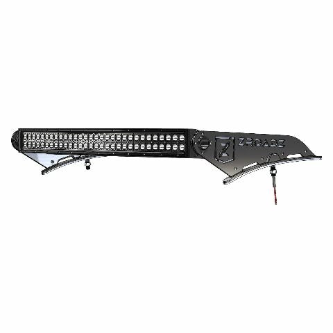 ZROADZ Front Roof Mounted LED Bar Kit - Compatible w/ 2017-2022 ALL Ford F-250, F-350, F-450, F-550 Complete Kit with Mounting Brackets, 52" Curved Zroadz Led bar & Wiring Harness- PN #Z335471-KIT