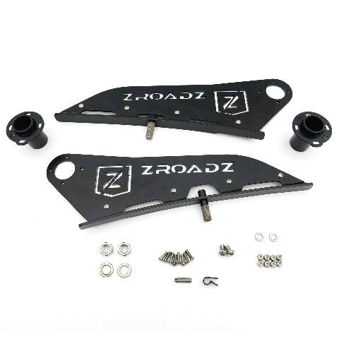 ZROADZ Front Roof LED Mounting Bracket - Compatible w/ 2005-2022 Toyota Tacoma - to Mount (1) 40 Inch ZROADZ or similar style Curved LED Light Bar (Not Included) - PN #Z339401