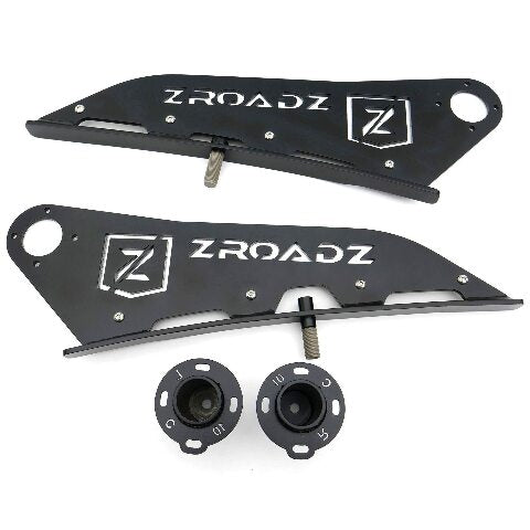 ZROADZ Front Roof LED Mounting Bracket - Compatible w/ 2005-2022 Toyota Tacoma - to Mount (1) 40 Inch ZROADZ or similar style Curved LED Light Bar (Not Included) - PN #Z339401