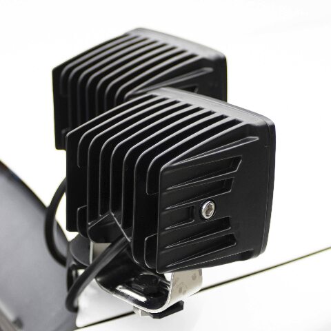 ZROADZ Hood Hinge Adapter Plate to mount (4) 3 Inch LED Pod Lights to Hood Hinge Bracket - PN #Z360002, Black