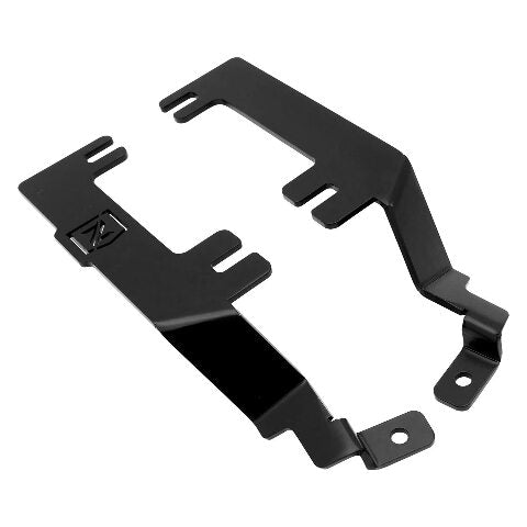 ZROADZ Ditch Hood Hinge LED Kit - Compatible w/ 2015-2019 Chevy Silverado 2500 3500 - Incl. (2) 3 Inch LED Pod Lights - Mild Steel Gloss Black Finish - Bolt-On Easy Installation - PN #Z361221-KIT2