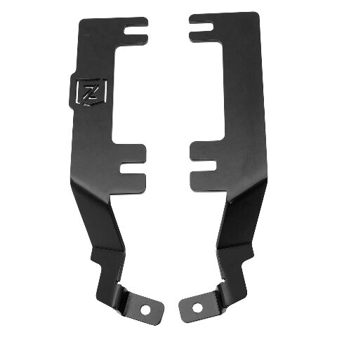 ZROADZ Ditch Hood Hinge LED Kit - Compatible w/ 2015-2019 Chevy Silverado 2500 3500 - Incl. (2) 3 Inch LED Pod Lights - Mild Steel Gloss Black Finish - Bolt-On Easy Installation - PN #Z361221-KIT2