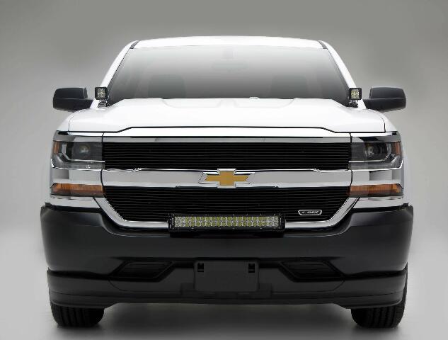 ZROADZ Ditch Hood Hinge LED Mounting Bracket - Compatible w/ 2014-2018 GMC Sierra 1500 - to Mount (2) 3 Inch LED Pod Lights - Mild Steel Gloss Black - Bolt-On Easy Installation - PN #Z362081