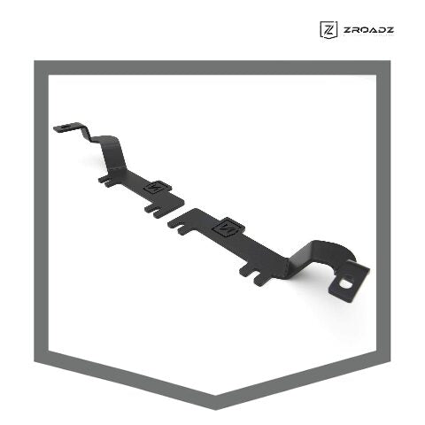 ZROADZ Ditch Hood Hinge LED Mounting Bracket - Compatible w/ 2019-2022 Chevy Silverado 1500 - to Mount (2) 3 Inch LED Pod Lights - Mild Steel Gloss Black Finish - Bolt-On Installation - PN #Z362181