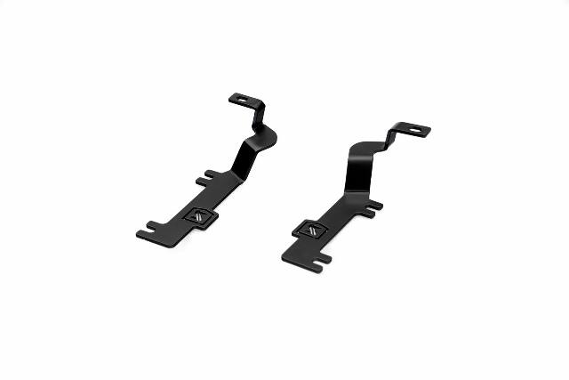 ZROADZ Ditch Hood Hinge LED Kit - Compatible w/ 2019-2022 Chevy Silverado 1500 - Incl. (2) 3 Inch LED Pod Lights - Mild Steel Gloss Black Finish - Bolt-On Easy Installation - PN #Z362181-KIT2