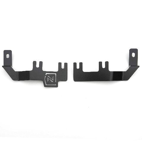 ZROADZ Ditch Hood Hinge LED Mounting Bracket - Compatible w/ 2015-2020 Chevy Colorado - to Mount (2) 3 Inch LED Pod Lights - Mild Steel Gloss Black Finish - Bolt-On Easy Installation - PN #Z362671