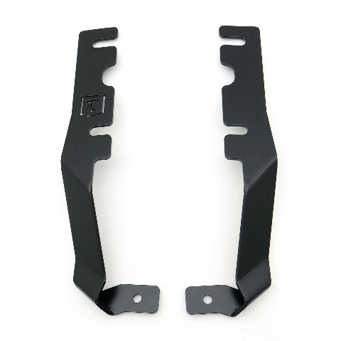 ZROADZ Ditch Hood Hinge LED Mounting Bracket - Compatible w/ 2019-2022 Ram Rebel - to Mount (2) 3 Inch LED Pod Lights - Mild Steel Gloss Black - Bolt-On Easy Installation - PN #Z364721