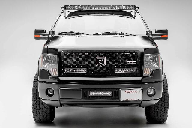 ZROADZ Z365601 Black Hood Hinges A-Pillar LED Mount 2010-2014 FORD F150-RAPTOR