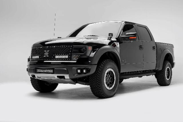 ZROADZ Z365601 Black Hood Hinges A-Pillar LED Mount 2010-2014 FORD F150-RAPTOR