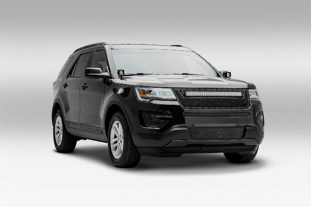 ZROADZ Ditch Hood Hinge LED Mounting Bracket - Compatible w/ 2016-2017 Ford Explorer - to Mount (2) 3 Inch LED Pod Lights - Mild Steel Gloss Black - Bolt-On Easy Installation - PN #Z366641