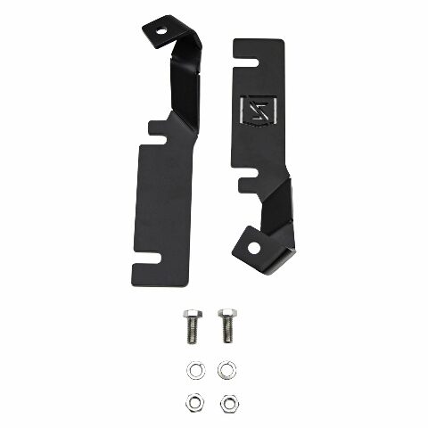 ZROADZ Ditch Hood Hinge LED Mounting Bracket - Compatible w/ 2016-2017 Ford Explorer - to Mount (2) 3 Inch LED Pod Lights - Mild Steel Gloss Black - Bolt-On Easy Installation - PN #Z366641