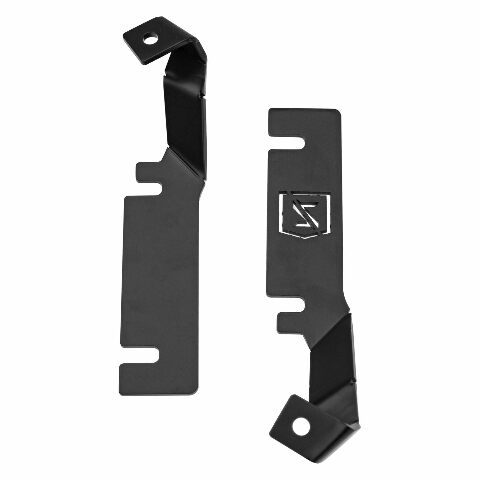 ZROADZ Ditch Hood Hinge LED Mounting Bracket - Compatible w/ 2016-2017 Ford Explorer - to Mount (2) 3 Inch LED Pod Lights - Mild Steel Gloss Black - Bolt-On Easy Installation - PN #Z366641