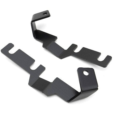 ZROADZ Ditch Hood Hinge LED Kit - Compatible w/ 2016-2022 Toyota Tacoma - Incl. (2) 3 Inch LED Pod Lights - Mild Steel Gloss Black Finish - Bolt-On Easy Installation - PN #Z369401-KIT2