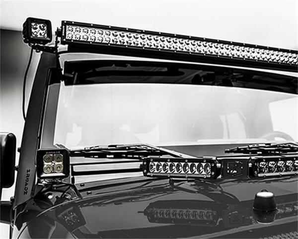 ZROADZ Z374814 Black A-Pillar LED Mount Jeep Wrangler 2007-2016 JEEP WRANGLER JK