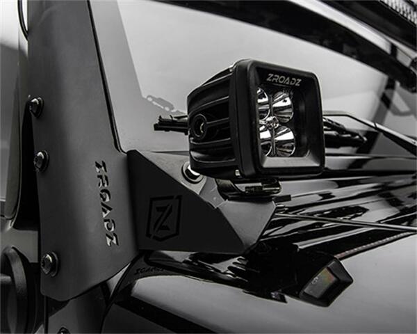 ZROADZ Z374814 Black A-Pillar LED Mount Jeep Wrangler 2007-2016 JEEP WRANGLER JK