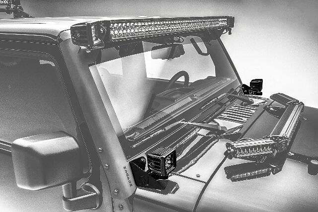 2007-2018 Jeep JK A Pillar LED Kit with (2) 3 Inch LED Pod Lights - PN #Z374814-KIT