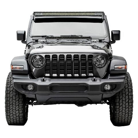 T-REX Jeep JL, Gladiator Front Roof LED Bracket to mount (1) 50 or 52 Inch Staight LED Light Bar - PN #Z374831