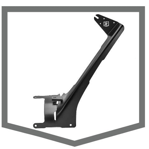 T-REX ZROADZ Z374831-BK2 Front Roof LED Bracket 2019-2022 Jeep Gladiator Black