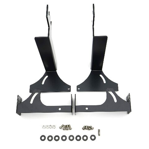 ZROADZ Under Rear Bumper LED Mounting Bracket - Compatible w/ 2015-2019 Chevrolet Silverado 2500, 3500 Non-Diesel - to Mount (2) 6 Inch ZROADZ or similar style LED Lights (Not Included) - PN Z381221