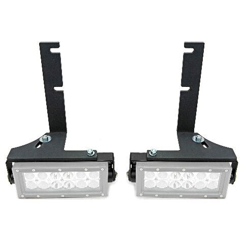 ZROADZ Under Rear Bumper LED Mounting Bracket - Compatible w/ 2014-2018 Chevrolet Silverado 1500 - to Mount (2) 6 Inch ZROADZ or similar style LED Lights (Not Included) - PN Z382082, Black