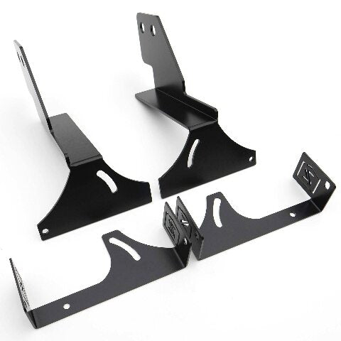 ZROADZ Under Rear Bumper LED Mounting Bracket - Compatible w/ 2014-2018 Chevrolet Silverado 1500 - to Mount (2) 6 Inch ZROADZ or similar style LED Lights (Not Included) - PN Z382082, Black