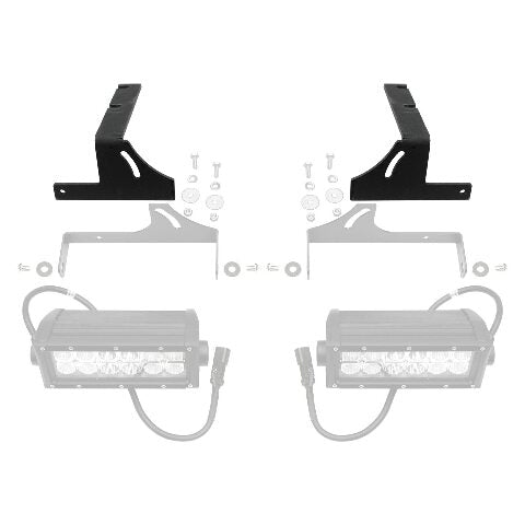 ZROADZ Under Rear Bumper LED Mounting Bracket & Kit - Compatible w/ 2017-2022 Ford F-250, F-350, F-450, F-550 - with (2) 6 Inch ZROADZ LED Lights (Included) with Wiring Harness - PN Z385471-KIT