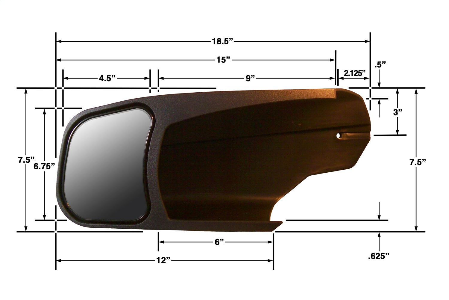 CIPA Mirrors 10951 Custom Towing Mirror