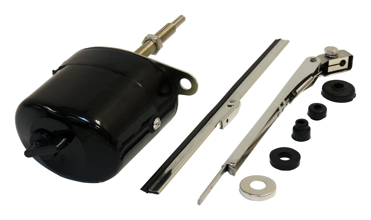 Crown Automotive 12V Wiper Motor Kit, Black