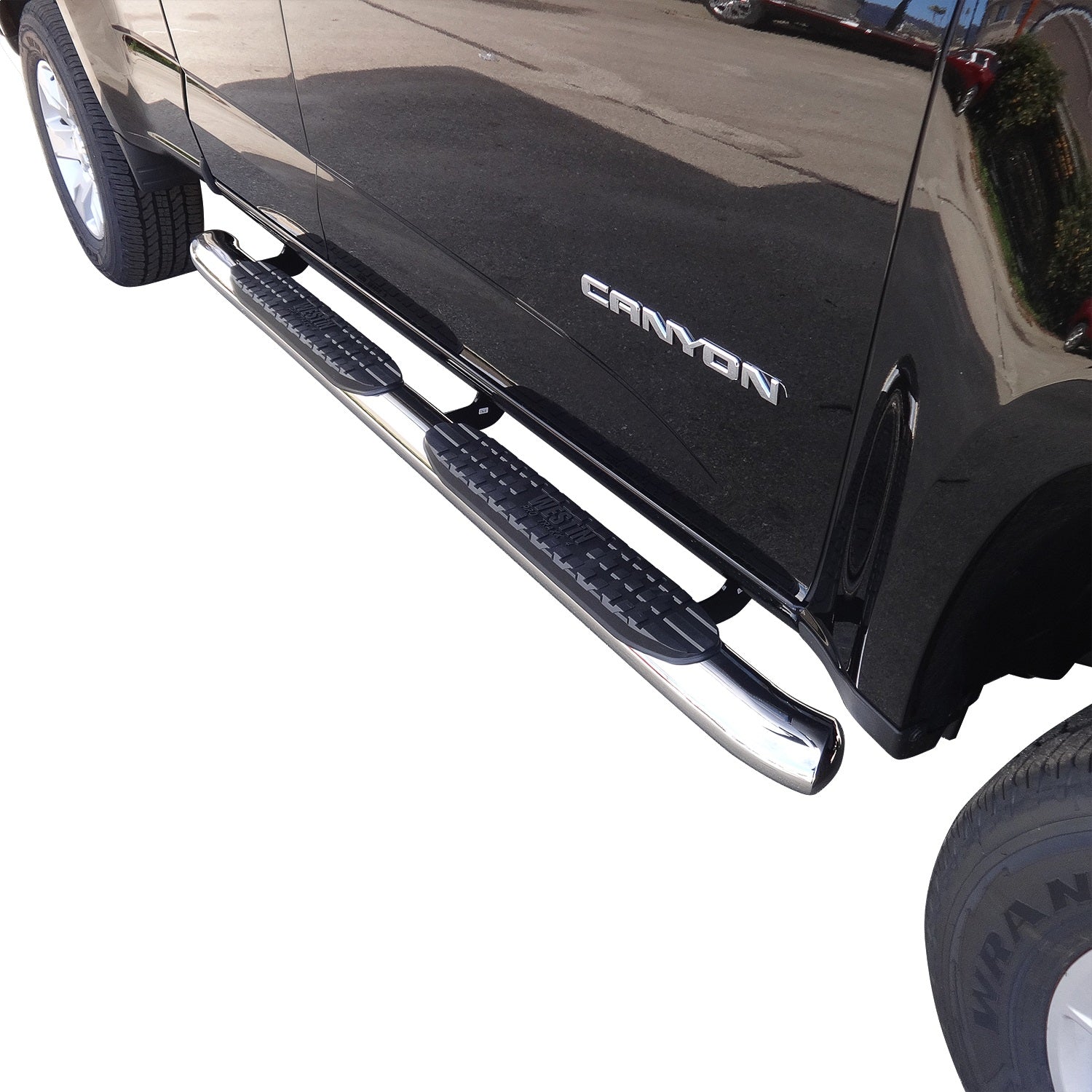Westin 21-24000 PRO TRAXX 4 Oval Nerf Bars fits 2015-2022 Colorado Canyon Extended Cab Polished Pair