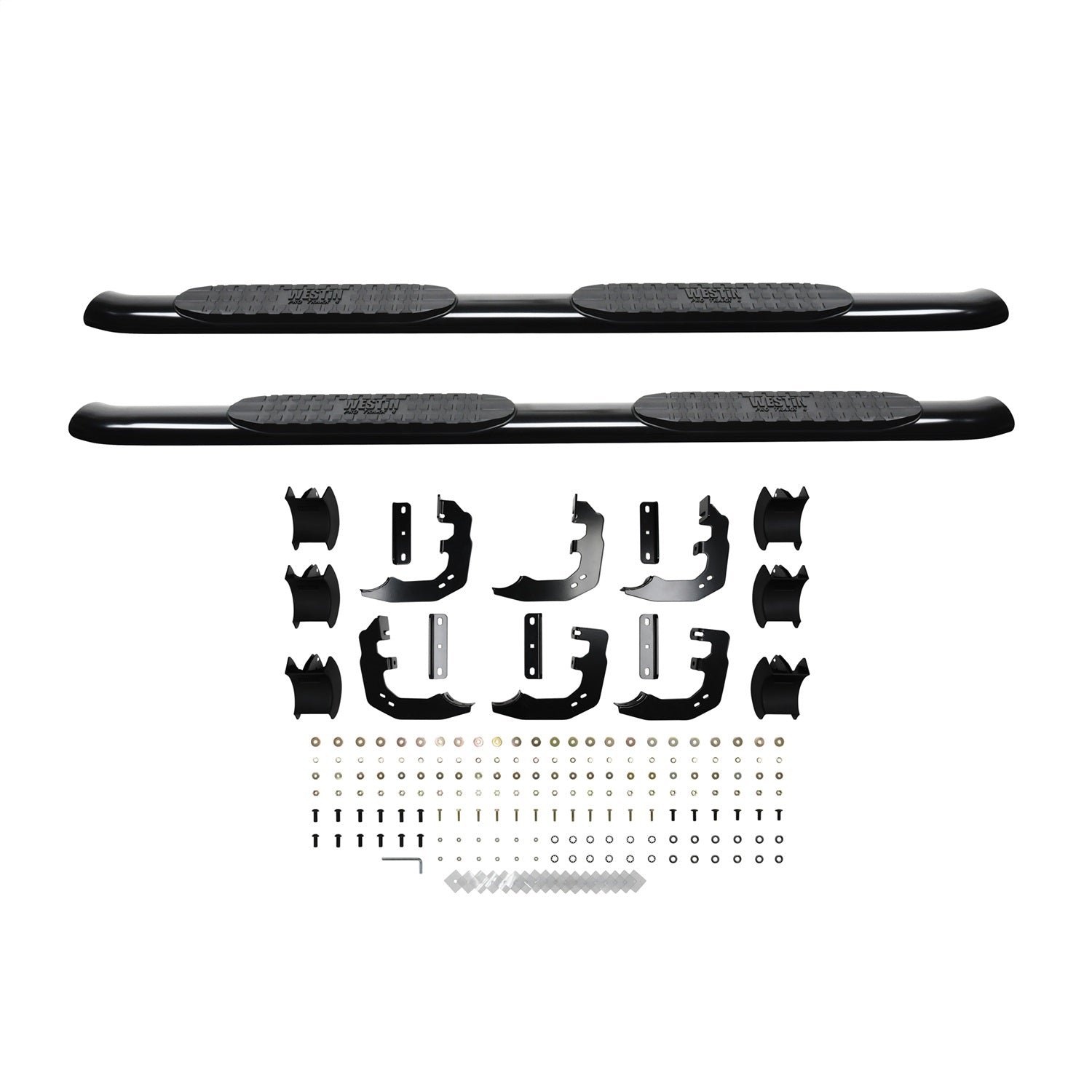 Westin 21-24095 PRO TRAXX 4 Oval Nerf Bars fits 2019-2024 Ram 1500 Quad Cab (Exc 2019-2023 1500 Classic) Black Pair