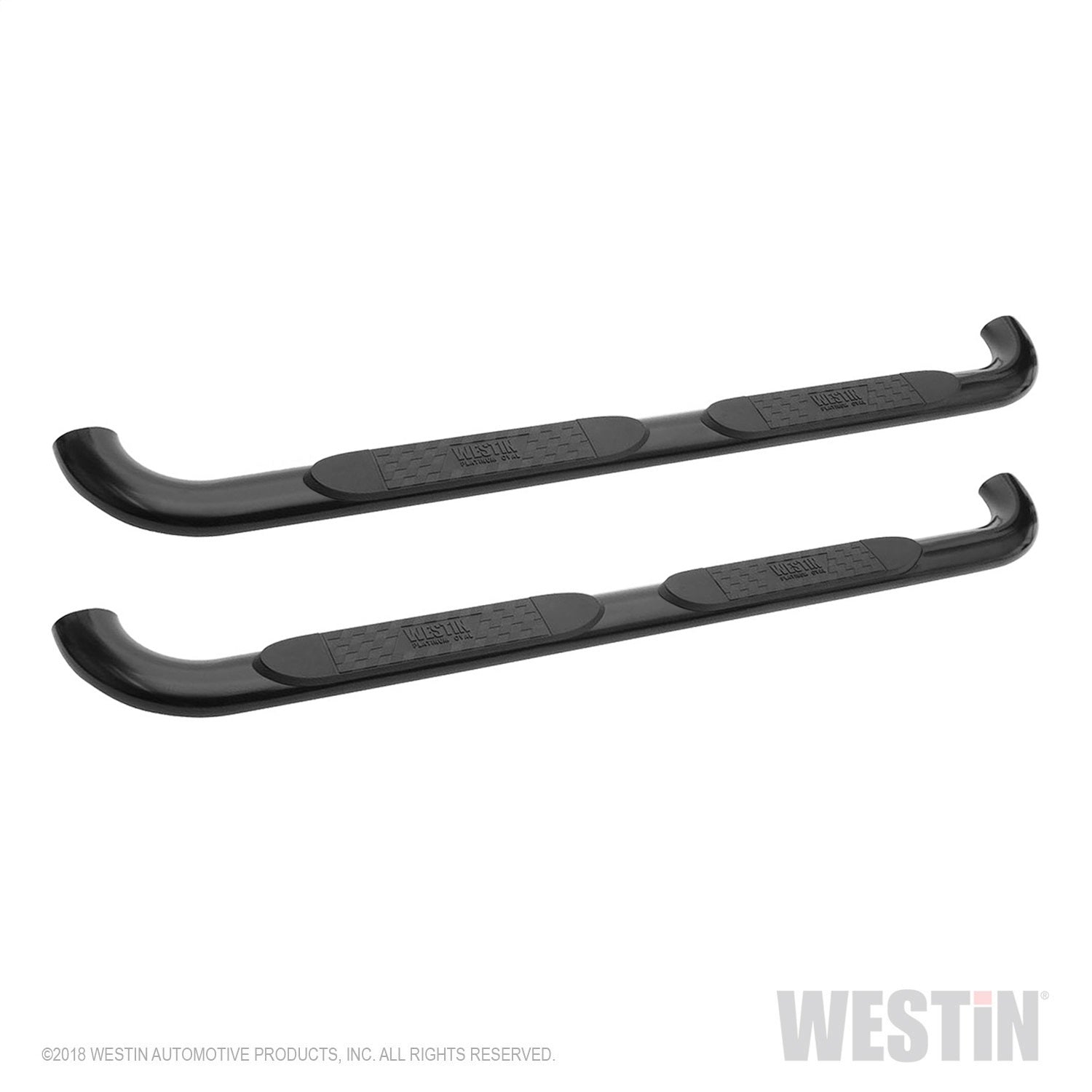 Westin 21-4085 Platinum 4 Oval Nerf Step Bars fits 2019-2023 Ram 1500 Crew Cab (Excl. Ram 1500 Classic) Black 1 Pair