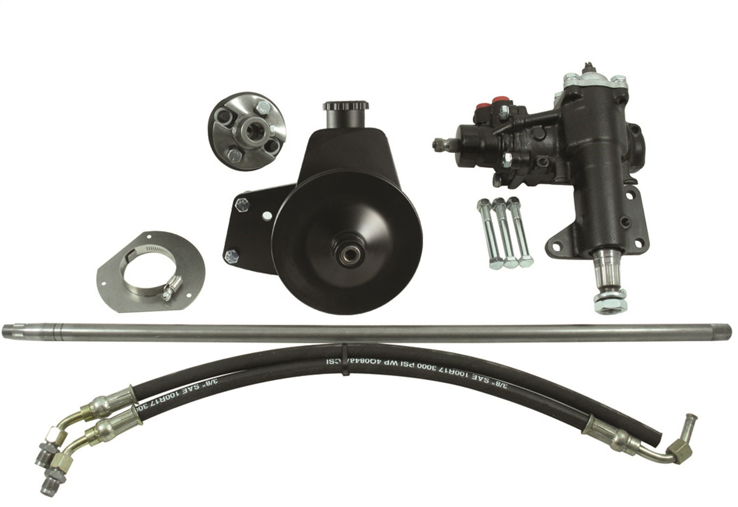 Borgeson 999020 Power Steering Conversion Kit Compatible with 65-66 Mustang