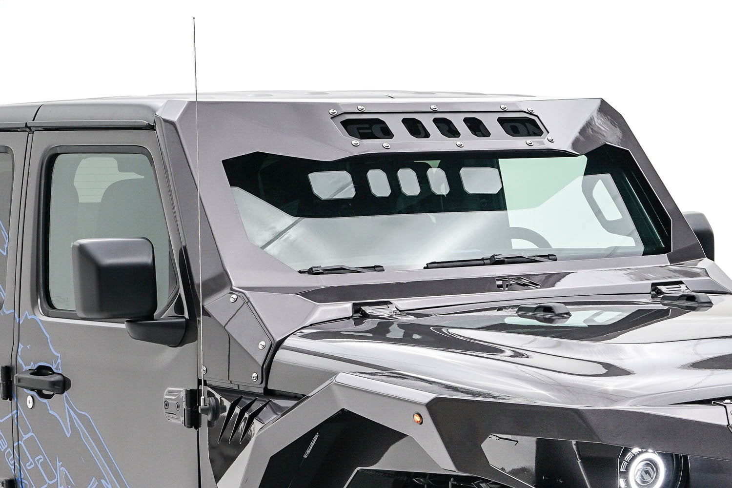 Fab Fours JL3020-1 ViCowl Fits 18-20 Wrangler (JL)