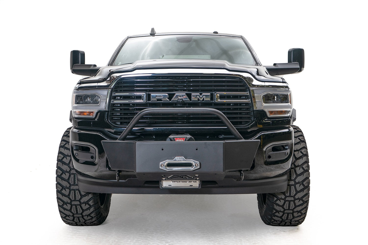 Fab Fours DR19-N4460-1 Large Frame Winch Mount Fits 19-20 2500 3500