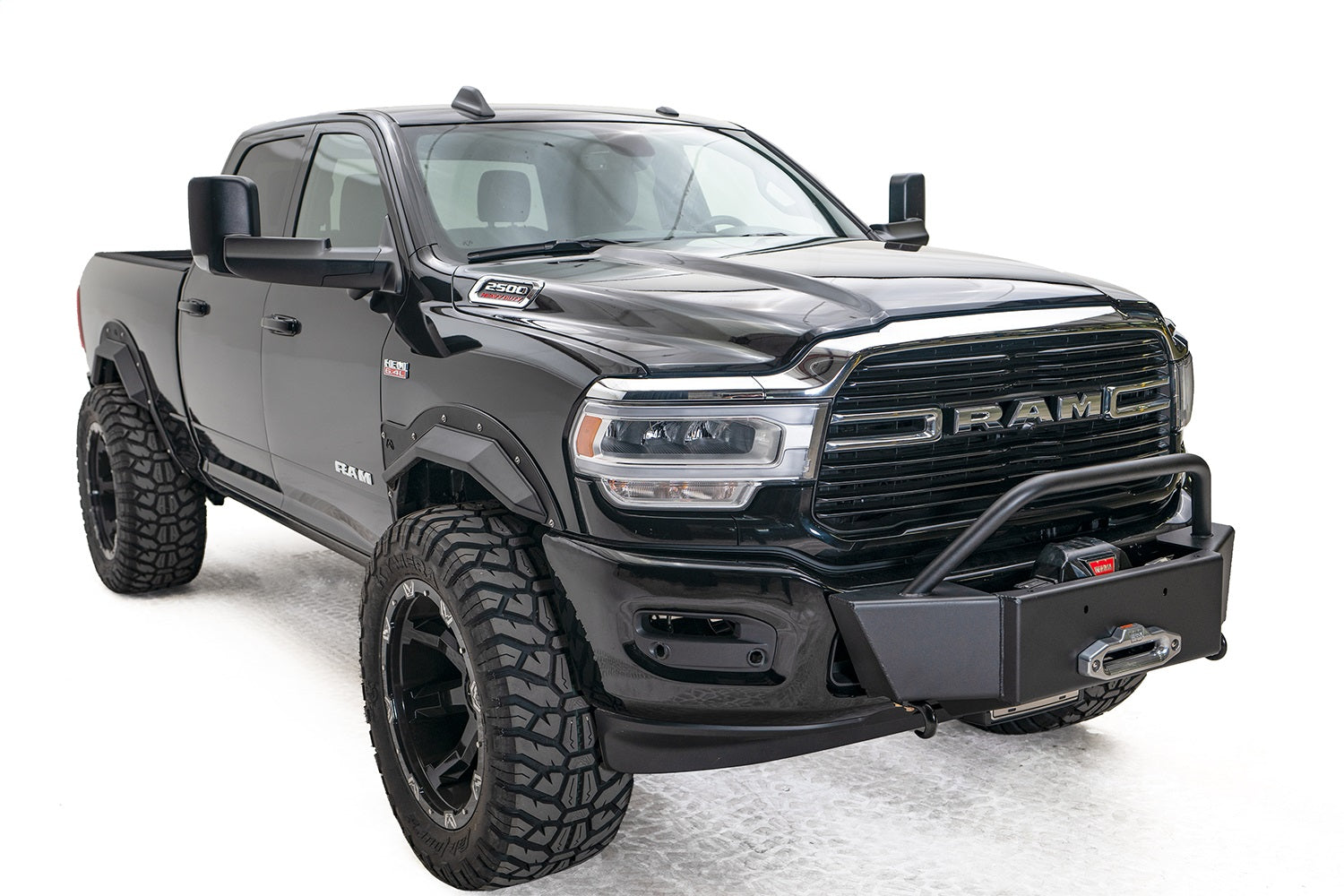 Fab Fours DR19-N4460-1 Large Frame Winch Mount Fits 19-20 2500 3500