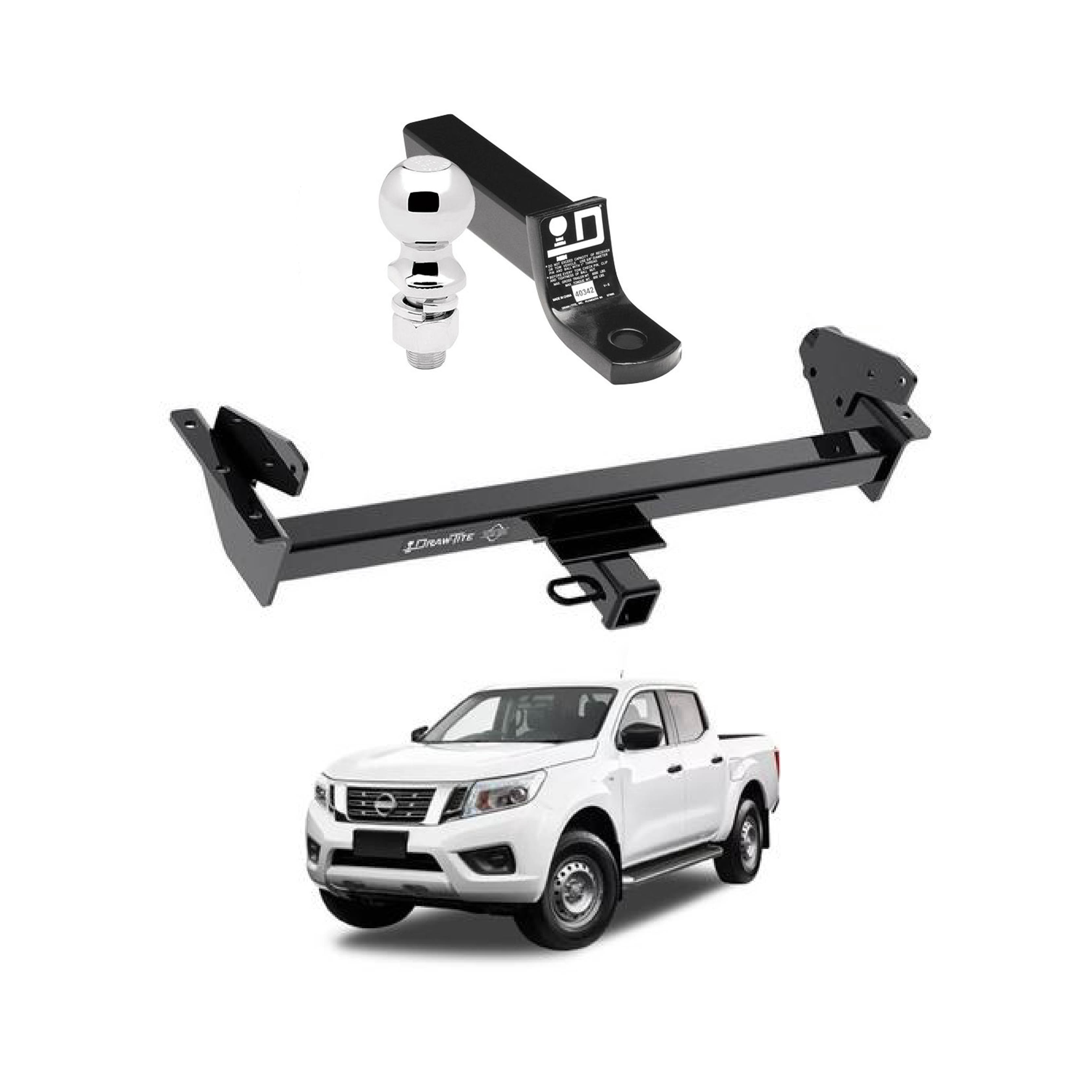 Draw Tite Towing Kit (Frame Receiver + Ball Mount) for 2016-2021 Nissan NP300