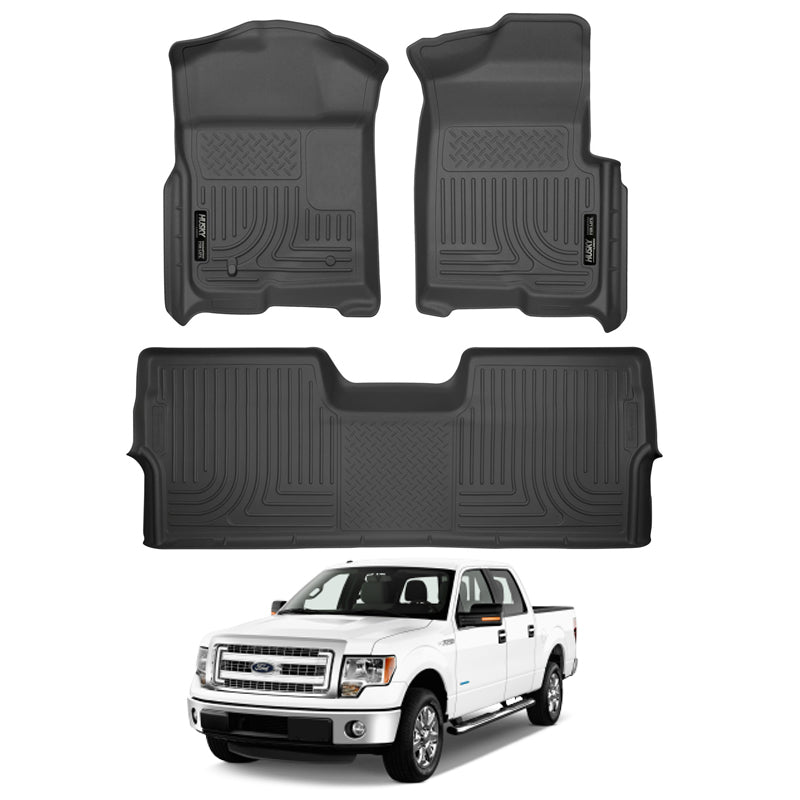 Husky Liners Weatherbeater™ Floor Mats for 09-14 Ford F-150 (4-door) King Ranch/Lariat/FX2/FX4/Limited