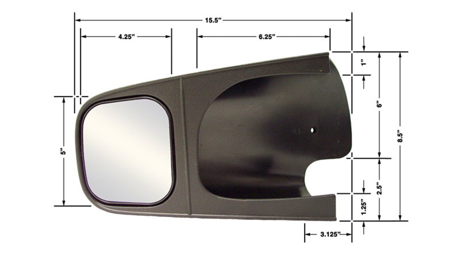 94-01 dg/dak/dur 6in x 9in tow mirror pair