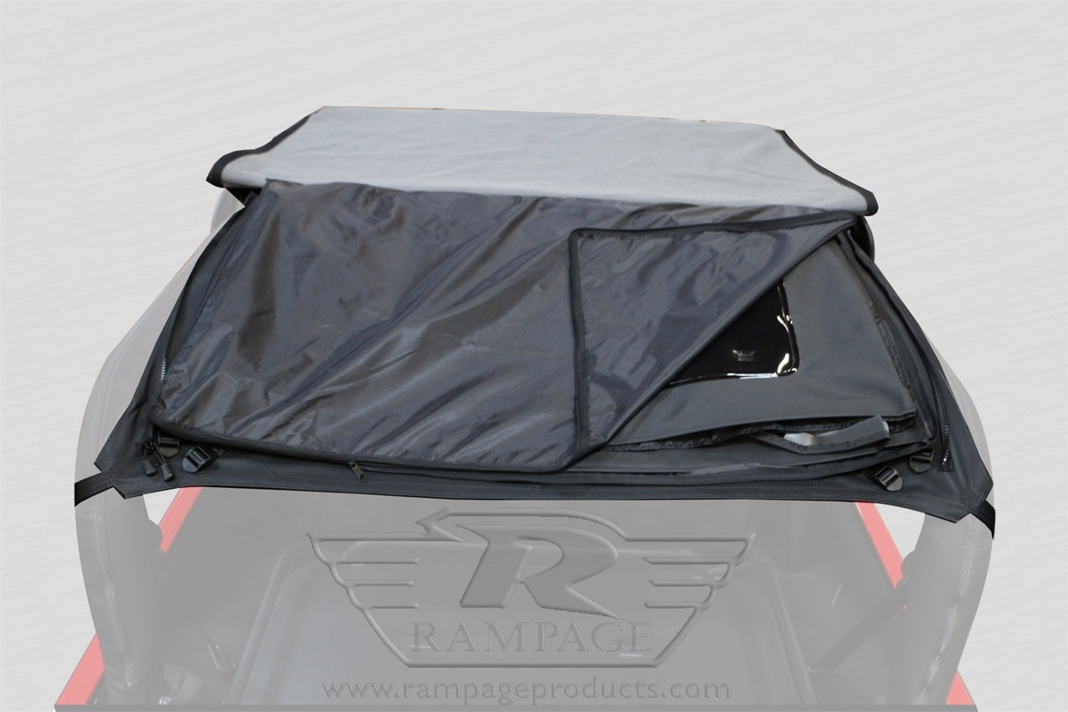 Rampage 109935 Frameless Soft Top Kit Sailcloth Fits 07-18 Wrangler (JK)