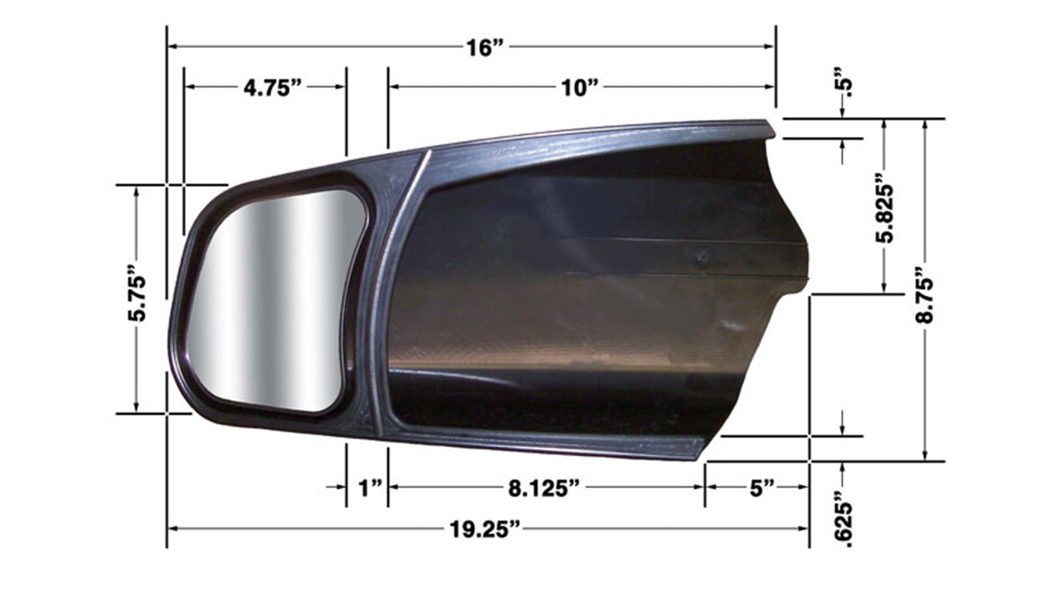 CIPA Mirrors 11300 Custom Towing Mirror Set Fits 07-18 Sequoia Tundra