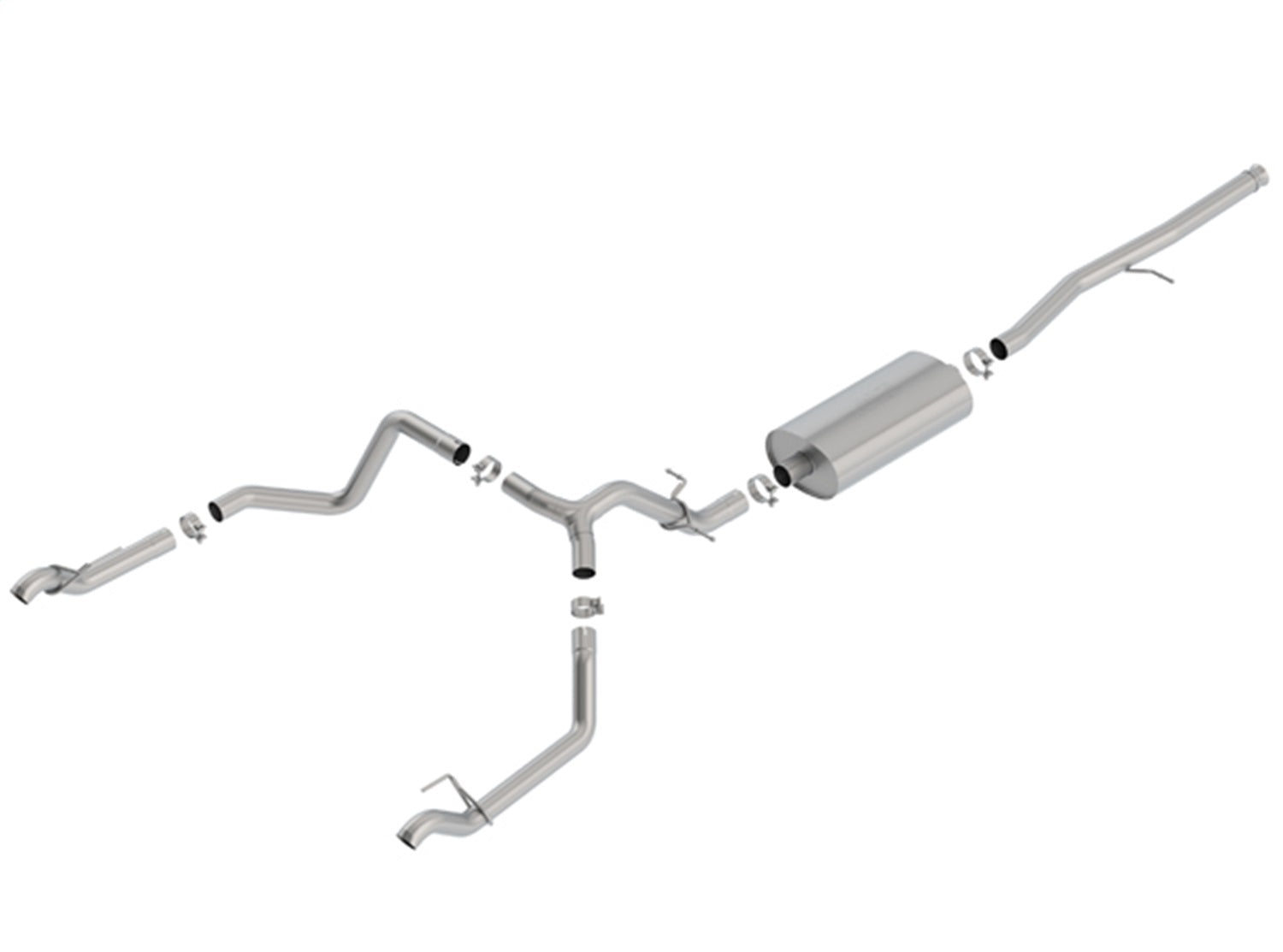 Borla 140767 Touring Cat-Back Exhaust System Fits Sierra 1500 Silverado 1500